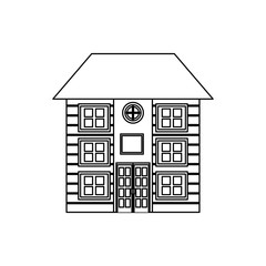 House real estate icon vector illustration graphic design