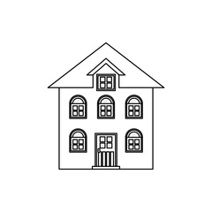 House real estate icon vector illustration graphic design