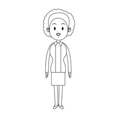 happy woman with curly hair icon image vector illustration design 