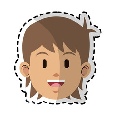 young caucasian man icon image vector illustration design 
