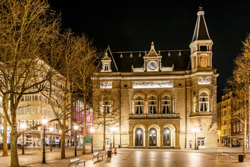 Place d'armes in the night, Luxembourg