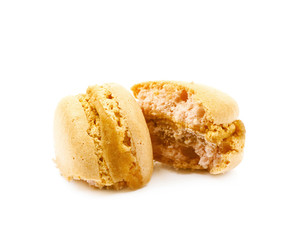 Macaron cookie isolated