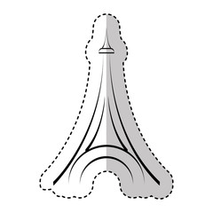 eiffel tower isolated icon vector illustration design