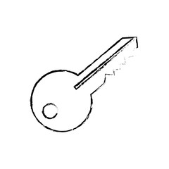 Isolated door key icon vector illustration graphic design