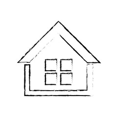 House real estate icon vector illustration graphic design