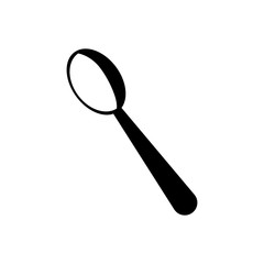 Kitchen stainless spoon icon vector illustration graphic design