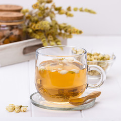 Cup of jasmine tea