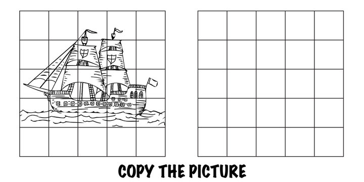 Copy The Picture of an old sailing ship