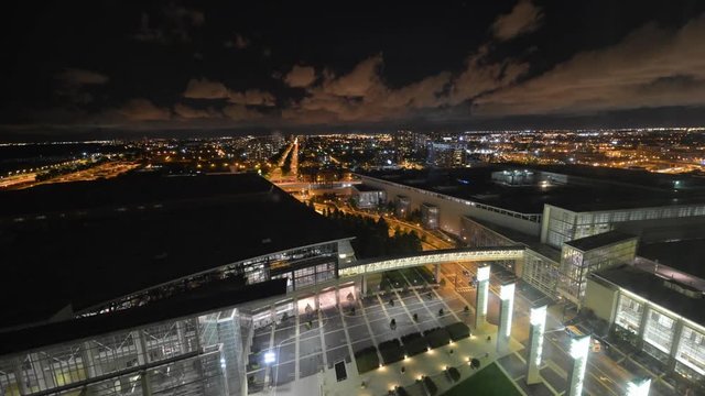 Time Lapse Of McCormick Place In Chicago At Night