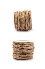 Decorational rope string on a bobbin