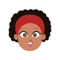 face of young pretty woman icon image vector illustration design 