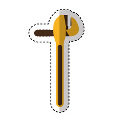 wrench tool isolated icon vector illustration design