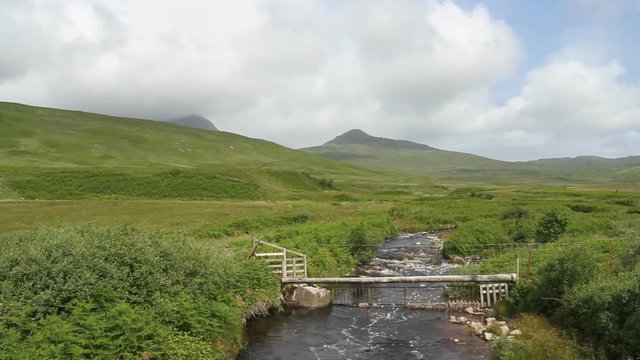 Corran River and Corra Bheinn Isle of Jura Scotland