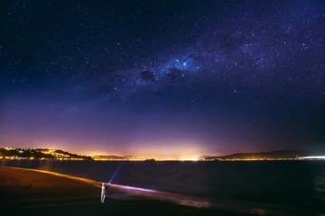 Poster People under beautiful milky way in New Zealand © YiuCheung