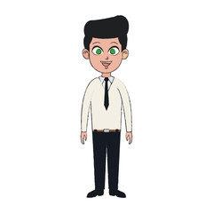 young businessman icon image vector illustration design 
