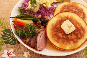 おいしそうなパンケーキ
