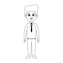 young businessman icon image vector illustration design 