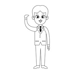 young businessman icon image vector illustration design 