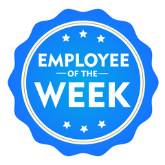 Employee of the week stamp.Sign.Seal.Logo