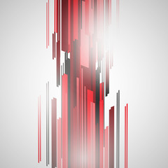 Abstract red line pattern background. Vector illustration.