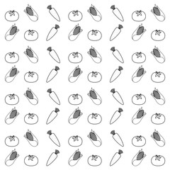 Fresh and healthy vegetables icon vector illustration graphic design