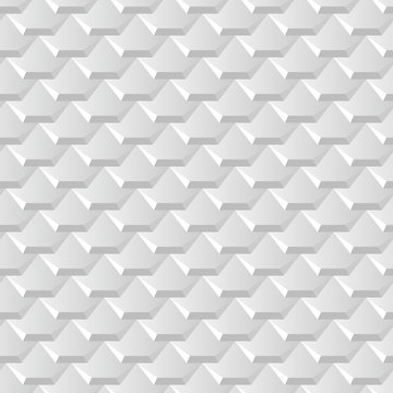 White background with seamless pattern of hexagonal tiles overlayed as fish scales © swillklitch