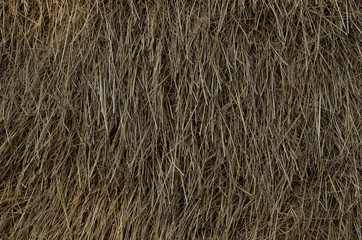 Straw pile, lined with a layer. See detailed connections clear.