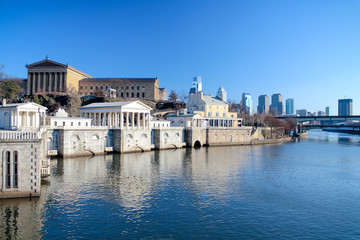 Naklejka premium Blue Sky Philly