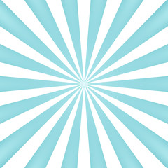 Obraz premium Blue sun rays background - Vector