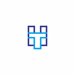 HT Initial letter logo
