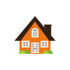 House real estate icon vector illustration graphic design