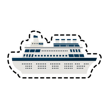 cruise ship icon image travel vector illustration design 