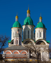 Fototapeta na wymiar Kremlin in Astrakhan, Russia. Popular touristic landmark.