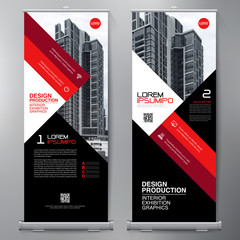 Business Roll Up. Standee Design. Banner Template. - 138288476