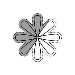 Beautiful flower ornament icon vector illustration graphic design
