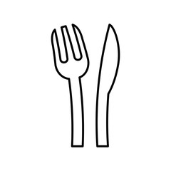 Restaurant cutlery utensil icon vector illustration graphic design