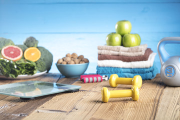 Fitness and diet theme