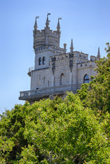 Fototapeta na wymiar View from castle swallow`s nest on Black Sea Yalta Crimea 