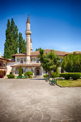 Bakhchisaray palace mosque in Crimea