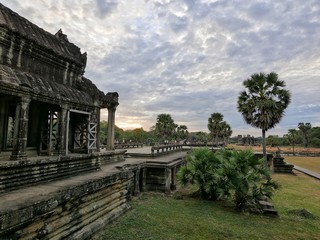 Angkor wat sunset view patio