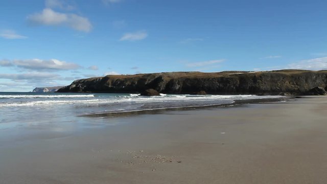 Beach at Sango Bay at low tide Durness Scotland
