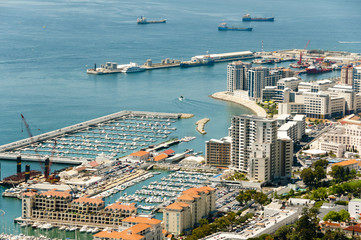 West Side of Gibraltar City - obrazy, fototapety, plakaty