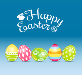 Happy Easter Spring Holiday Background Illustration