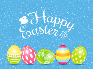 Happy Easter Spring Holiday Background Illustration
