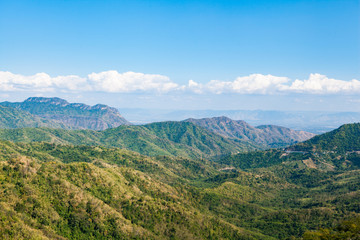 mountain with sky and cloudy at Khao-kho Phetchabun,Thailand..