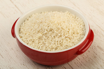 Raw rice heap