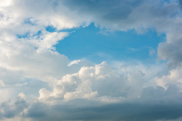 Dramatic sky with clouds