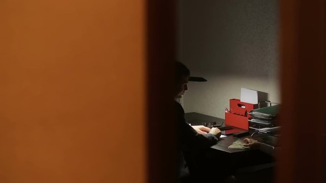 corruption, bribery and fraud concept - close up of businessman taking money