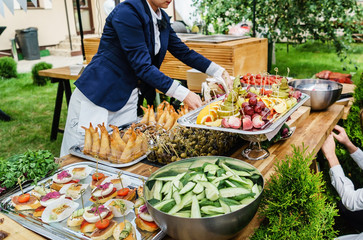 Obraz premium catering food