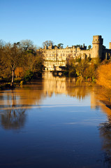 Warwick Castle on a glorious autumn morning